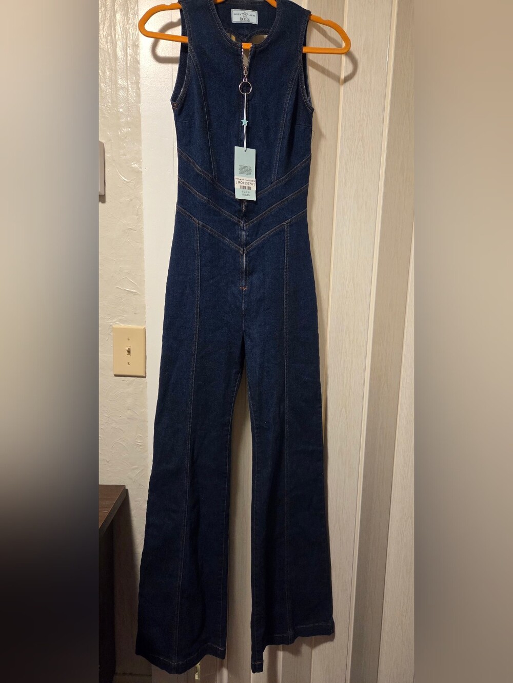 Revice Hollywood Heartthrob Blue Denim Jumpsuit Size Medium